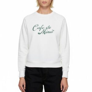 PrettyLittleThing Crewneck Classic Cream Sweatshirt Top with French Script